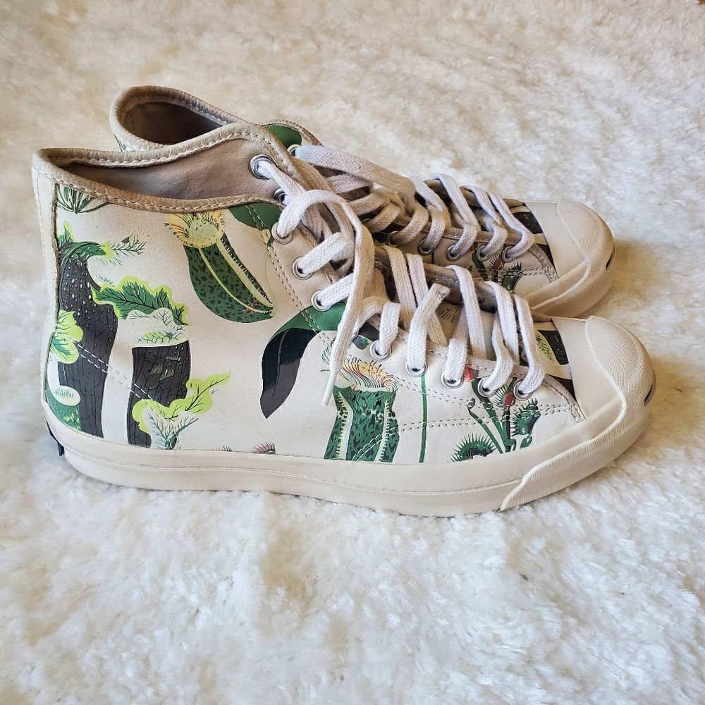 Converse Jack Purcell High Top Sneaker Womens Size‎ 10.5 Carnivorous Prin…